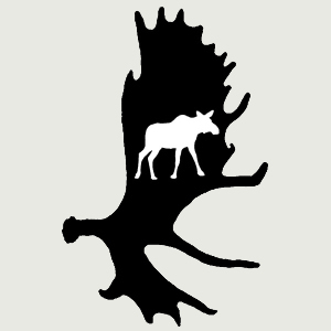 Panache noir/orignal blanc - Black rack/white moose