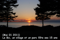 Coucher de soleil à la pointe aux anglais